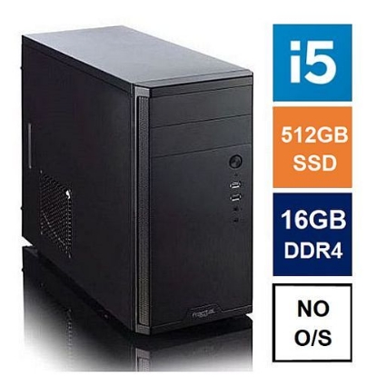Picture of Spire MATX Tower PC, Fractal Core 1100 Case, i5-12400, 16GB 3200MHz, 512GB SSD, Bequiet 550W, No Optical, KB & Mouse, No Operating System