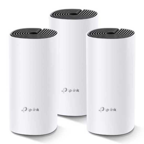 Picture of TP-LINK (DECO M4) Whole-Home Mesh Wi-Fi System, 3 Pack, Dual Band AC1200, MU-MIMO, 2 x LAN on each Unit