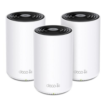 Picture of TP-LINK (DECO XE75 PRO) AXE5400 Wi-Fi 6E Tri-Band Mesh System, 3 Pack, AI-Driven Mesh, 2.5G & Dual GB LAN per Unit, Voice Control