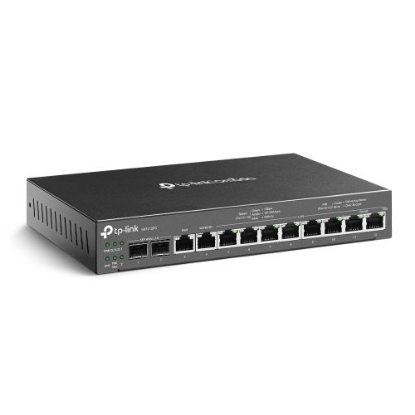 Picture of TP-LINK (ER7212PC) Omada 3-in-1 Gigabit VPN Router - Router + PoE Switch + Omada Controller, 12 Ports, Up to 4x WAN