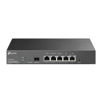 Picture of TP-LINK (TL-ER7206) SafeStream Gigabit Multi-WAN VPN Router, Omada SDN, 5x GB LAN, Up to 4x WAN, SFP Port, Abundant Security Features