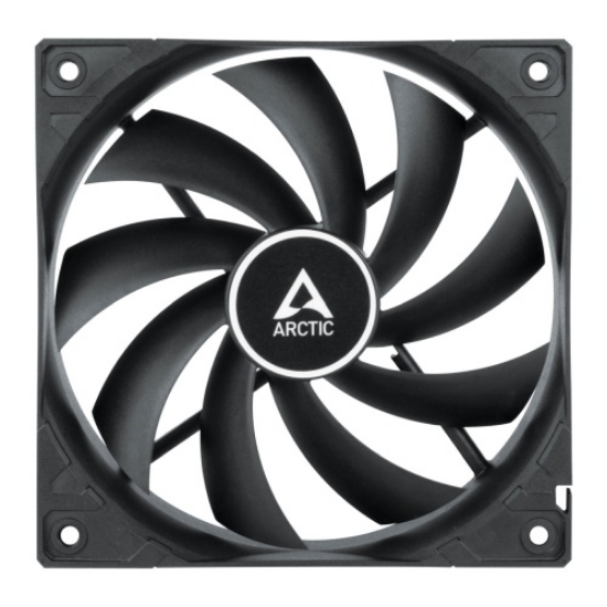 Picture of Arctic F12 12cm PWM PST Case Fan, Black, 9 Blades, Fluid Dynamic, 230-1350 RPM