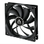 Picture of Arctic F12 Temperature Controlled 12cm Case Fan, Black, 9 Blades, Fluid Dynamic