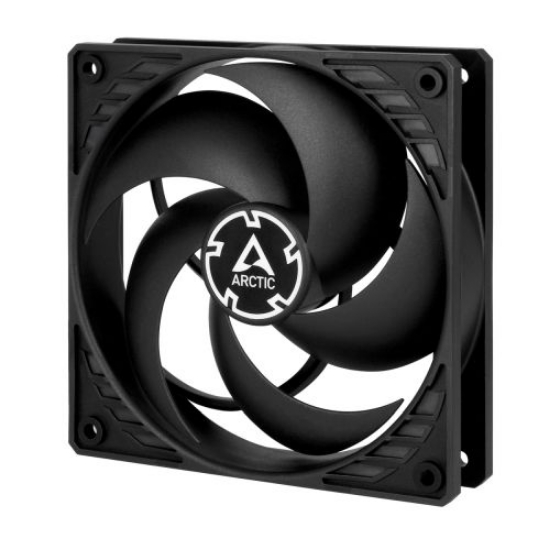 Picture of Arctic P12 12cm Pressure Optimised PWM PST Case Fan, Black, Fluid Dynamic