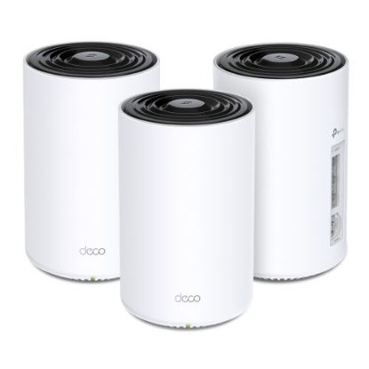 Picture of TP-LINK DECO PX50 + G1500 Dual Band Whole Home Powerline Mesh WiFi 6 Wireless System, 3 Pack, 3x LAN, AX3000, 1.5Gbps Powerline