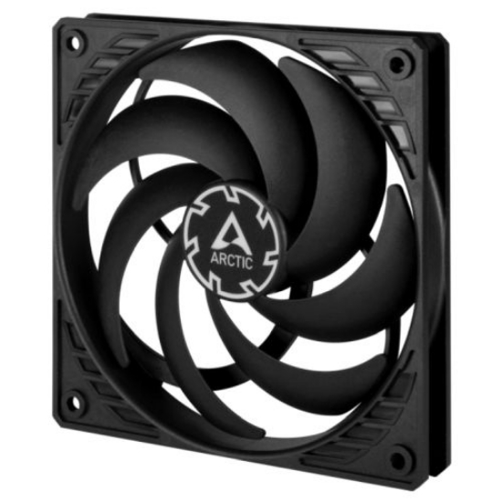 Picture of Arctic P12 Slim 12cm Pressure Optimised PWM PST Case Fan, Black, Fluid Dynamic, 300-2100 RPM