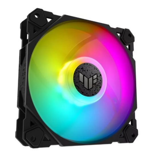 Picture of Asus TUF Gaming TF120 ARGB 12cm PWM Case Fan, Fluid Dynamic Bearing, Double-layer LED Array, Up to 1900 RPM