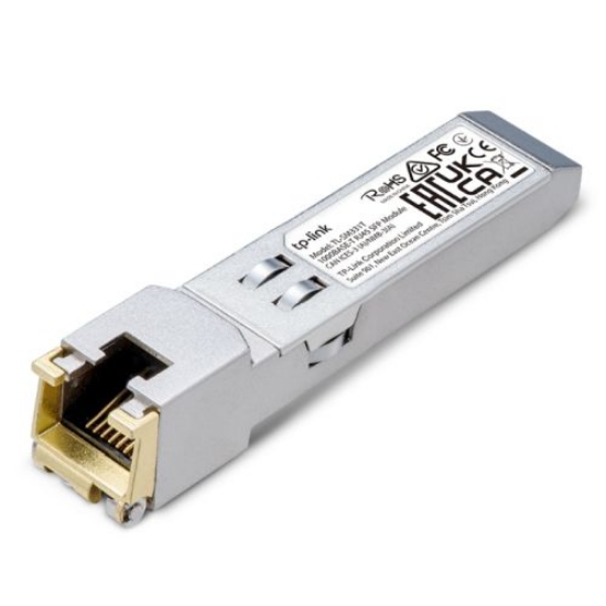 Picture of TP-LINK (TL-SM331T) 1000BASE-T RJ45 SFP Module, Support TX Disable, 	100m Reach Over Cat5e or Above, Hot-Pluggable