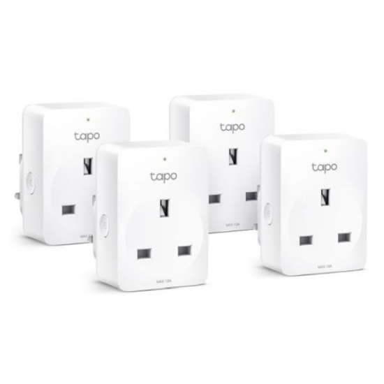 Picture of TP-LINK (TAPO P110 4-Pack) Mini Smart Wi-Fi Socket, Remote Access, Scheduling, Away Mode, Voice Control, Energy Monitoring