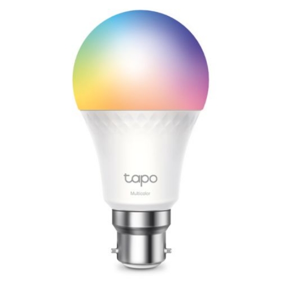 Picture of TP-LINK (TAPO L535B) Smart Multicolour Wi-Fi Light Bulb, Extra Bright, Matter-Certified, Dimmable, App/Voice Control, Bayonet Fitting