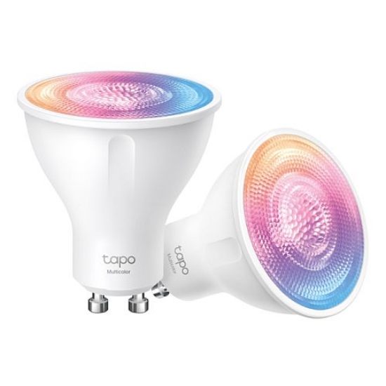 Picture of TP-LINK (TAPO L630 2-Pack) Smart Wi-Fi Spotlight (Multicolour), Single Unit, White Tunable, Dimmable, Schedule & Timer, App/Voice Control, GU10 Lamp Base