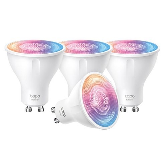 Picture of TP-LINK (TAPO L630 4-Pack) Smart Wi-Fi Spotlight (Multicolour), Single Unit, White Tunable, Dimmable, Schedule & Timer, App/Voice Control, GU10 Lamp Base