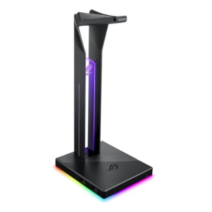 Picture of Asus ROG THRONE QI RGB External Soundcard & Headset Stand, Dual USB 3.1, Wireless Charging, Built-in ESS DAC and AMP, RGB Lighting