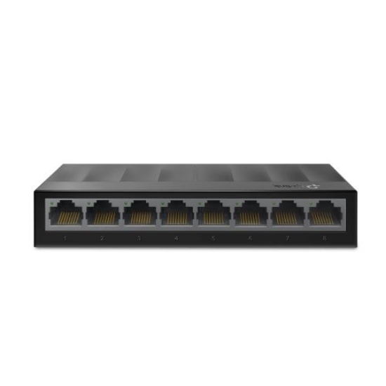 Picture of TP-LINK (LS108G) 8-Port Gigabit Unmanaged Desktop LiteWave Switch, Steel Case