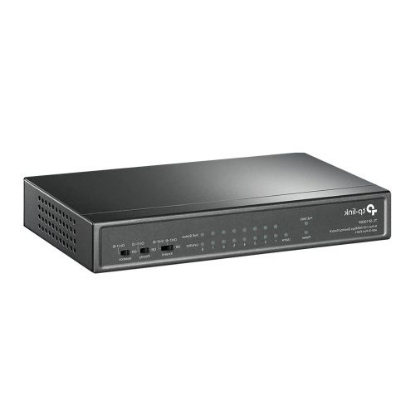 Picture of TP-LINK (TL-SF1009P) 9-Port 10/100 Unmanaged Desktop Switch, 8 Port PoE+, Steel Case