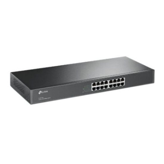 Picture of TP-LINK (TL-SF1016) 16-Port 10/100Mbps Unmanaged Rackmount Switch, 19-inch Steel Case