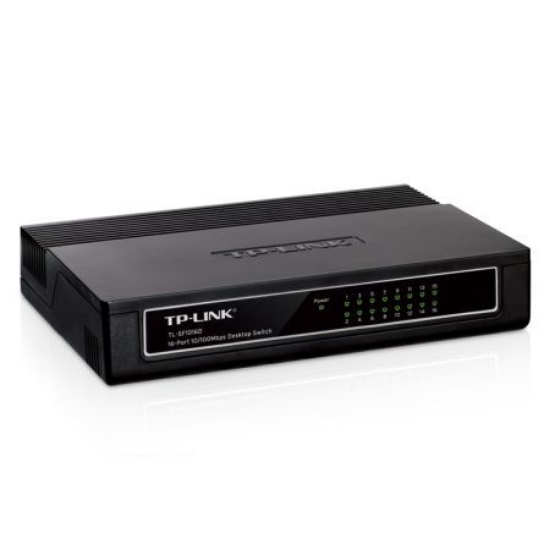 Picture of TP-LINK (TL-SF1016D) 16-Port 10/100Mbps Unmanaged Desktop Switch, Plastic Case