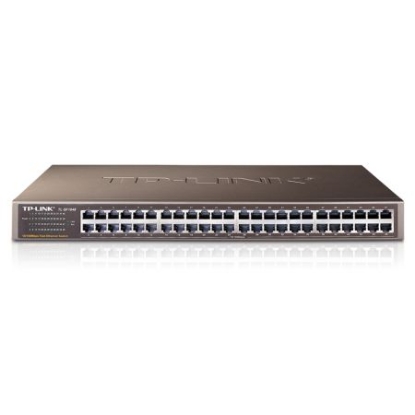 Picture of TP-LINK (TL-SF1048) 48-Port 10/100 Unmanaged Rackmount Switch, Steel Case