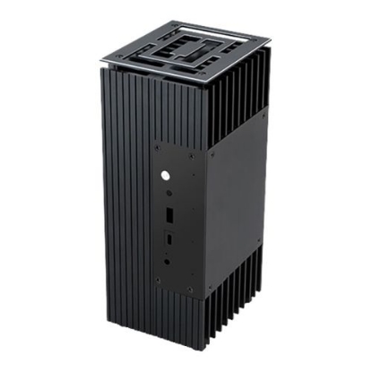 Picture of Akasa Turing FX Compact Fanless Case for Intel 10th Gen NUC Boards, M.2 SSD heatsink, Vertical/Horizontal