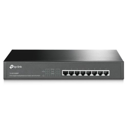 Picture of TP-LINK (TL-SG1008MP) 8-Port Gigabit Unmanaged Desktop/Rackmount Switch, 8-Port PoE+, Metal