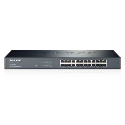 Picture of TP-LINK (TL-SG1024) 24-Port Gigabit Unmanaged  Rackmount Switch, Steel Case