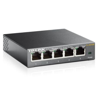 Picture of TP-LINK (TL-SG105E) 5-Port Gigabit Easy Smart Switch, Steel Case