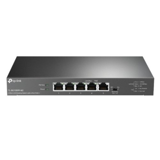 Picture of TP-LINK (TL-SG105PP-M2) 5-Port 2.5G Desktop Switch with 4-Port PoE++