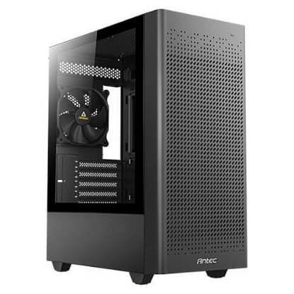 Picture of Antec NX500M Gaming Case w/ Glass Window, Micro ATX, 1 Fan, Mesh Front, 360mm Radiator Support, USB-C, Black