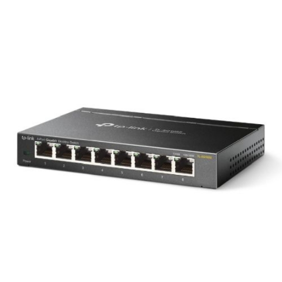 Picture of TP-LINK (TL-SG108S) 8-Port Gigabit Unmanaged Desktop Switch, Steel Case