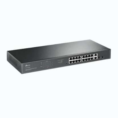 Picture of TP-LINK (TL-SG1218MP) 18-Port Gigabit Unmanaged PoE+ Rackmount Switch, 16-Port PoE+, 2 SFP Ports