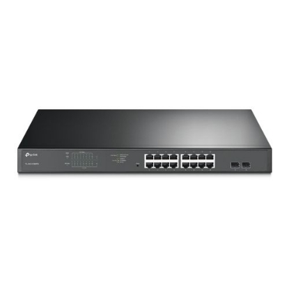 Picture of TP-LINK (TL-SG1218MPE) 16-Port Gigabit PoE+ Easy Smart Switch, 2 SFP Ports, Rackmountable