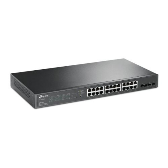 Picture of TP-LINK (TL-SG2428P) JetStream 28-Port Gigabit Smart Switch with 24-Port PoE+, 4 GB SFP Slots, Rackmountable