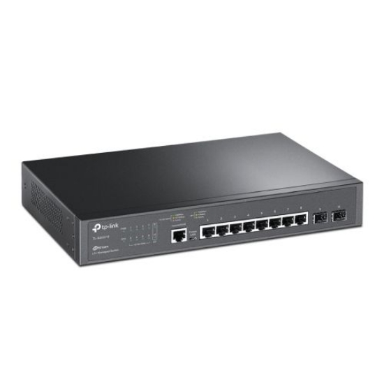 Picture of TP-LINK (TL-SG3210) 8-Port JetStream Gigabit L2+ Managed Switch with 2 SFP Slots, Rackmountable