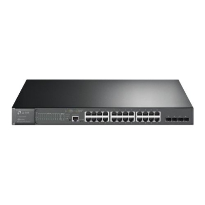 Picture of TP-LINK (TL-SG3428MP) JetStream 28-Port Gigabit L2 Managed Switch with 24-Port PoE+, 4 SFP Slots, Rackmountable