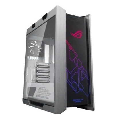 Picture of Asus ROG Strix Helios RGB White Gaming Case w/ Tempered Glass Windows, E-ATX, GPU Braces, USB-C, Fan/RGB Controls, Carry Handles