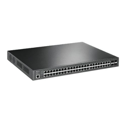 Picture of TP-LINK (TL-SG3452P) JetStream 52-Port Gigabit L2+ Managed Switch with 48-Port PoE+, 4 SFP Slots, Rackmountable