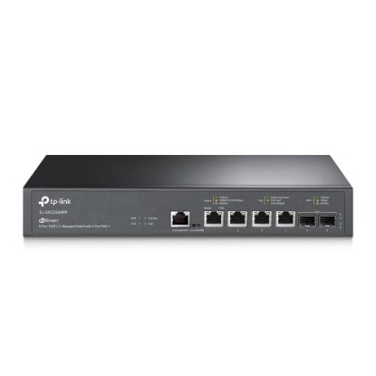 Picture of TP-LINK (TL-SX3206HPP) JetStream 6-Port 10GE L2+ Managed Switch with 4-Port PoE++, Rackmountable