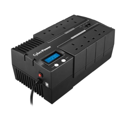 Picture of CyberPower BRICs 1200VA Line Interactive UPS, 720W, LCD Display, 6 x UK Plug, AVR Energy Saving, Wall Mountable