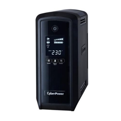 Picture of CyberPower PFC Sinewave 900VA Line Interactive Tower UPS, 540W, LCD Display, 2x UK Plug, 4x IEC, AVR Energy Saving