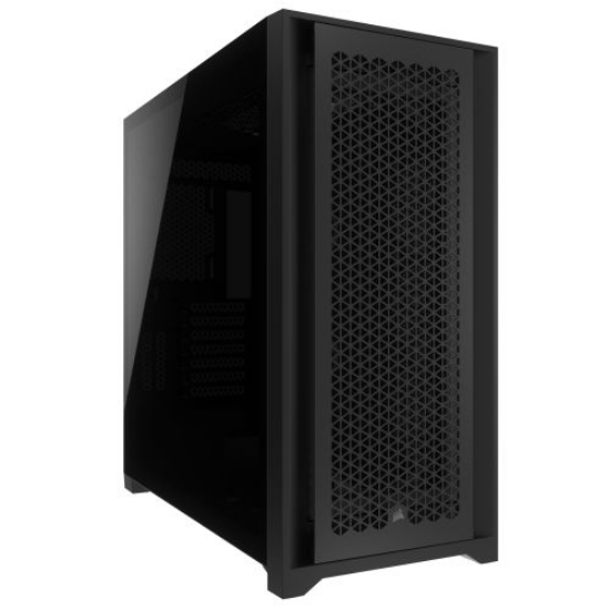 Picture of Corsair 5000D CORE Airflow Gaming Case w/ Glass Window, E-ATX, No Fans, High-Airflow Front Panel, USB-C, Black