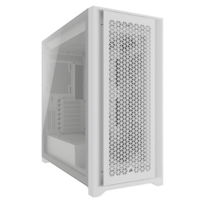 Picture of Corsair 5000D CORE Airflow Gaming Case w/ Glass Window, E-ATX, No Fans, High-Airflow Front Panel, USB-C, White