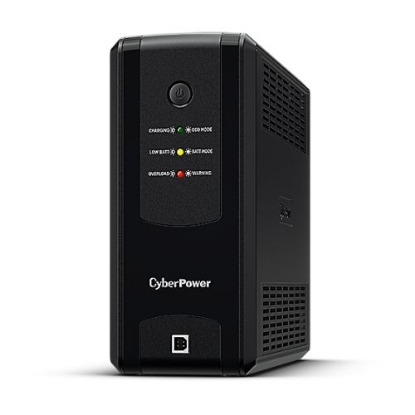 Picture of CyberPower UT 1050VA Line Interactive Tower UPS, 630W, LED Indicators, 6x IEC, AVR Energy Saving, Up to 1Gbps Ethernet