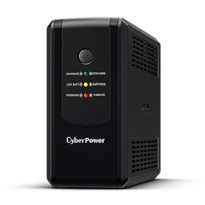 Picture of CyberPower UT 650VA Line Interactive Tower UPS, 360W, LED Indicators, 4x IEC, AVR Energy Saving, Up to 1Gbps Ethernet