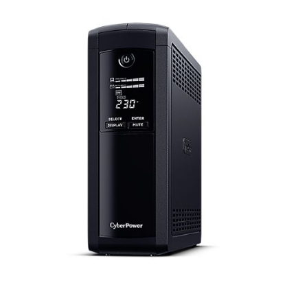 Picture of CyberPower Value Pro 1200VA Line Interactive Tower UPS, 720W, LCD Display, 8x IEC, AVR Energy Saving, 1Gbps Ethernet