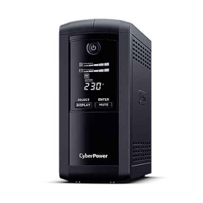 Picture of CyberPower Value Pro 700VA Line Interactive Tower UPS, 390W, LCD Display, 6x IEC, AVR Energy Saving, 1Gbps Ethernet