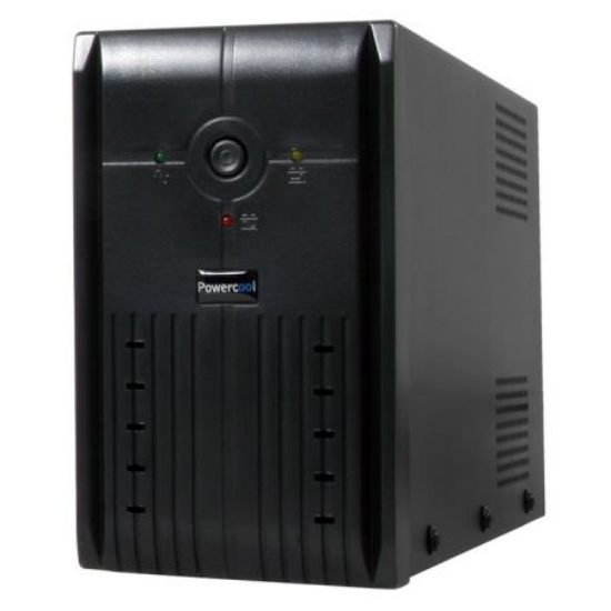 Picture of Powercool 1200VA Smart UPS, 720W, LED Display, 3 x UK Plug, 2 x RJ45, 3 x IEC, USB