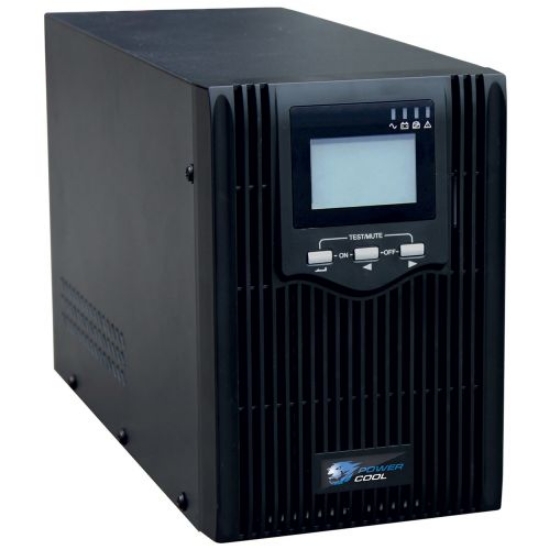 Picture of Powercool 2000VA Smart UPS, 1600W, LCD Display, 2 x UK Plug, 2 x RJ45, 3 x IEC, USB