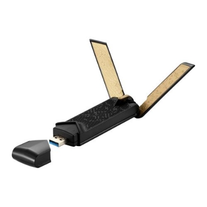 Picture of Asus (USB-AX56 No Cradle) AX1800 (574+1201) Wireless Dual Band Wi-Fi 6 USB Adapter, USB 3.0, OFDMA, MU-MIMO