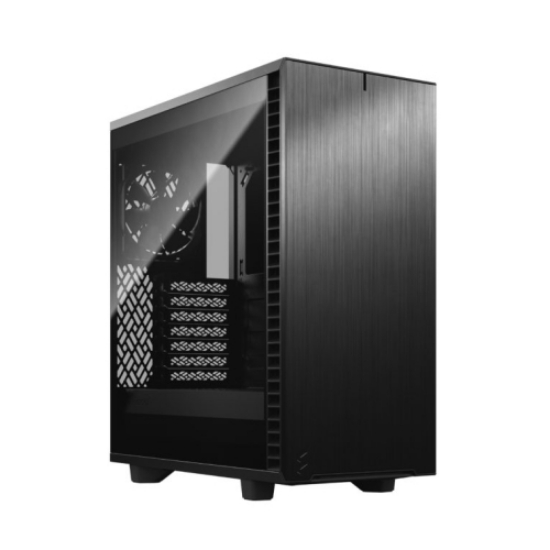 Picture of Fractal Design Define 7 Compact (Dark TG) Gaming Case w/ Dark Tint Glass Window, ATX, 2 Fans, Sound Dampening, Ventilated PSU Shroud, USB-C