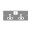 Show details for MK Electric CXP10735 PLATE 2G RCD SWITCH SOCKET OUTLET Picture of MK Electric CXP10735 PLATE 2G RCD SWITCH SOCKET OUTLET